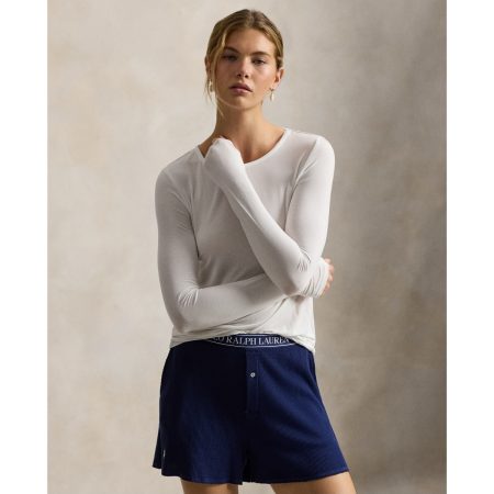 Ralph Lauren Stretch-Blend Long-Sleeve Tee