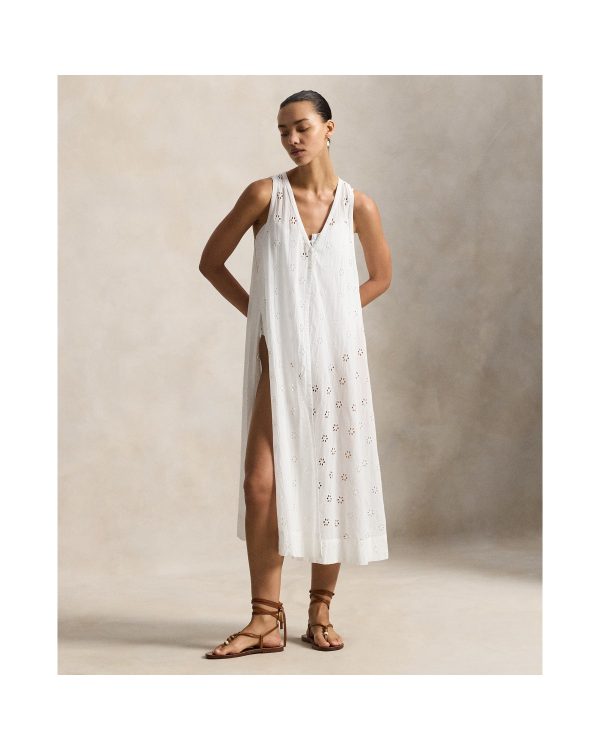 Ralph Lauren Cotton Eyelet Midi Cover Up