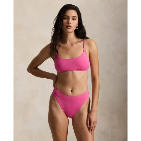 Ralph Lauren High Leg Scoop Bikini Bottom