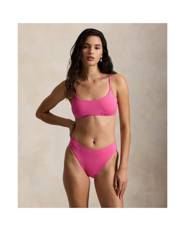 Ralph Lauren High Leg Scoop Bikini Bottom