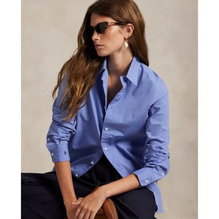 Ralph Lauren End-On-End Stretch Slim Fit Cotton Shirt