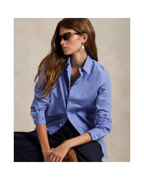 Ralph Lauren End-On-End Stretch Slim Fit Cotton Shirt
