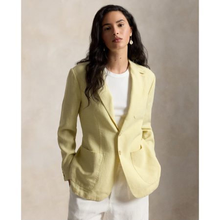 Ralph Lauren Single-Breasted Linen Blazer