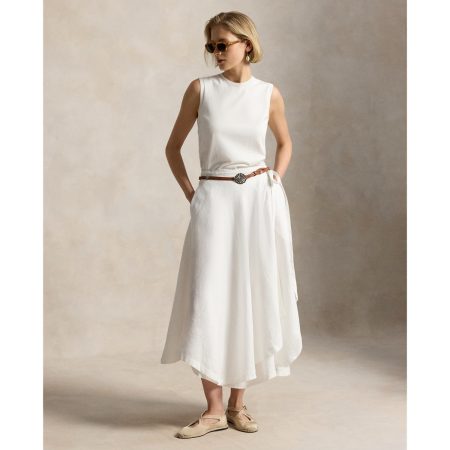 Ralph Lauren Linen Wrap Skirt