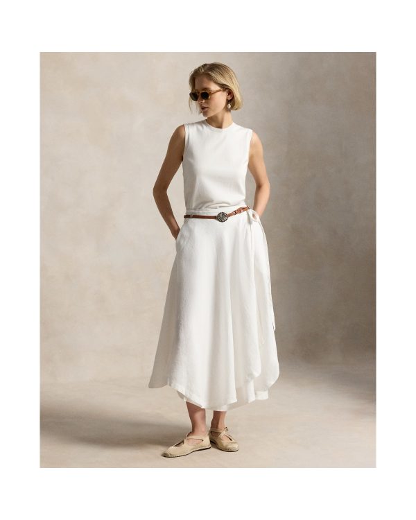 Ralph Lauren Linen Wrap Skirt