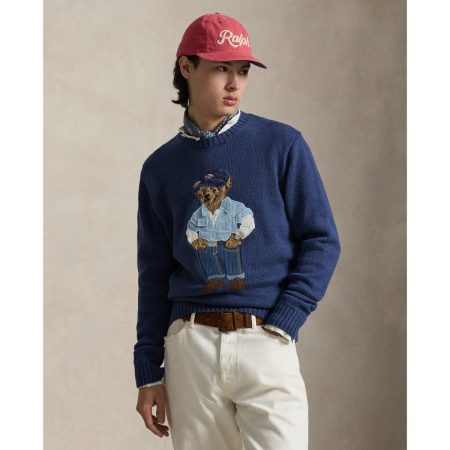 Polo Ralph Lauren Polo Bear Linen-Cotton Sweater