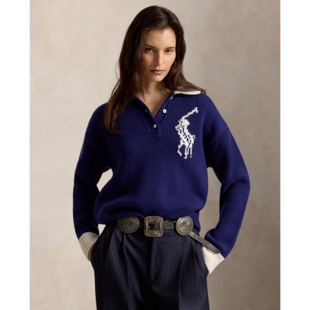 Ralph Lauren Big Pony Wool Rugby Sweater