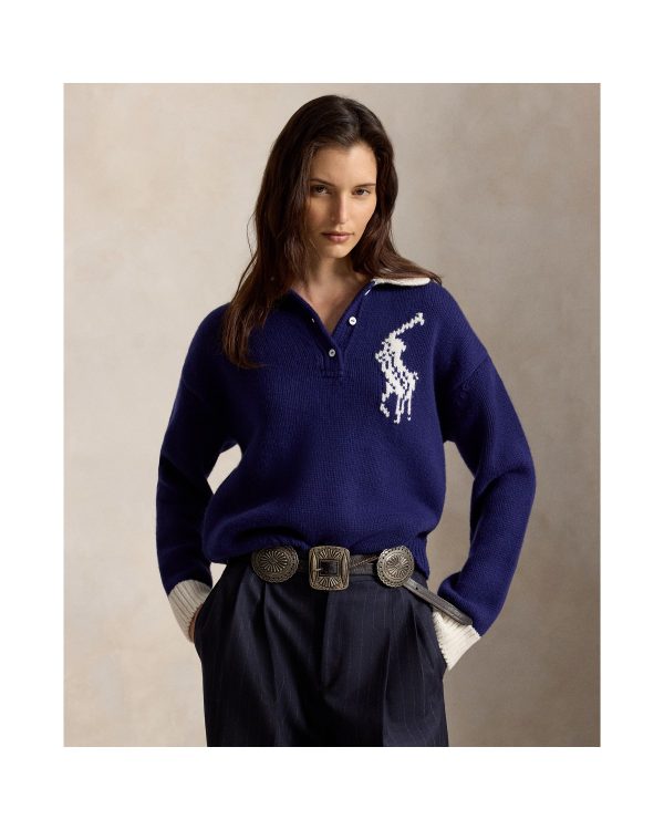 Ralph Lauren Big Pony Wool Rugby Sweater
