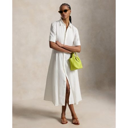 Ralph Lauren Linen Paneled Shirtdress