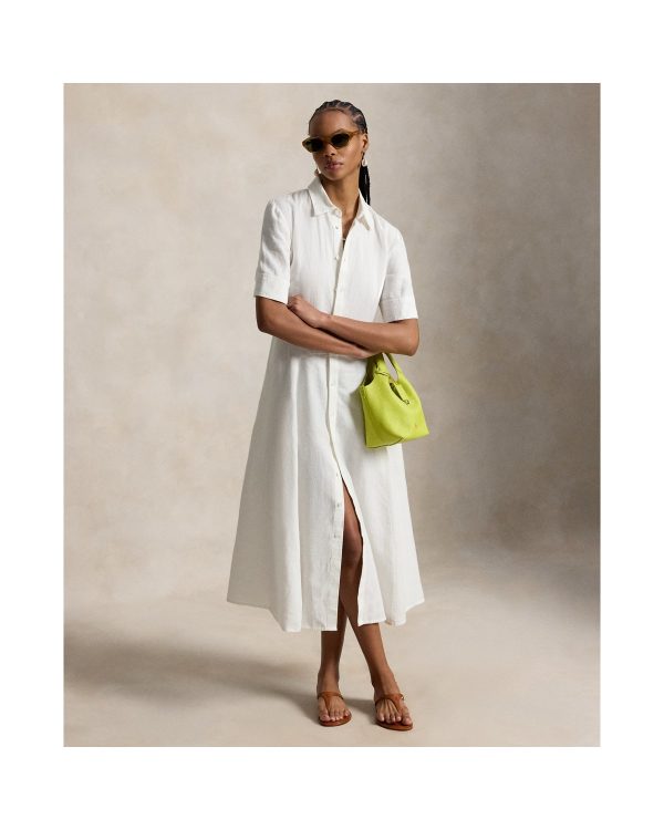 Ralph Lauren Linen Paneled Shirtdress