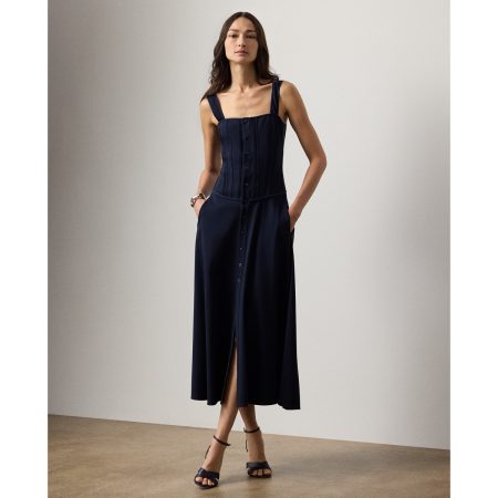 Ralph Lauren Sophee Cotton-Blend Sleeveless Day Dress