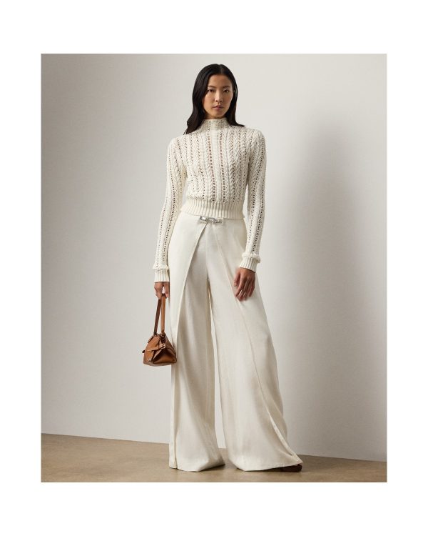 Ralph Lauren Imann Linen Wide-Leg Pant