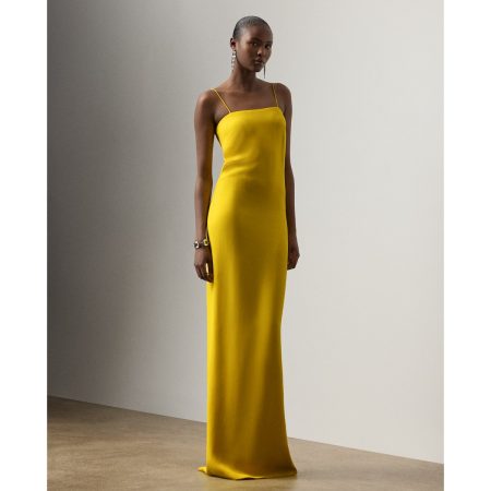 Ralph Lauren Demetrius Silk Cady Evening Dress