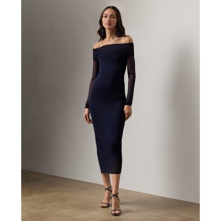 Ralph Lauren Audria Jersey Cocktail Dress