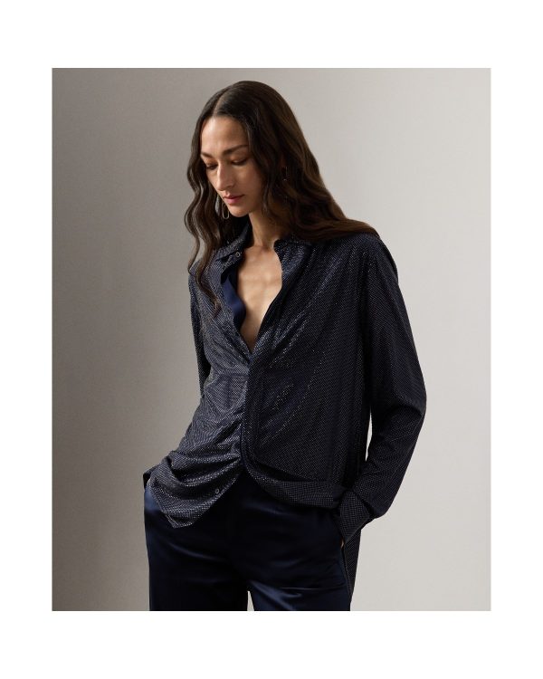 Ralph Lauren Adrien Relaxed Fit Embellished Shirt