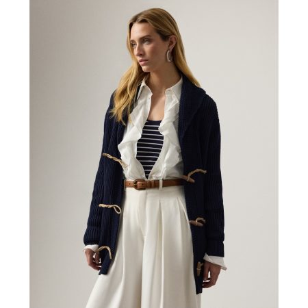 Ralph Lauren Cotton-Silk Shawl-Collar Cardigan
