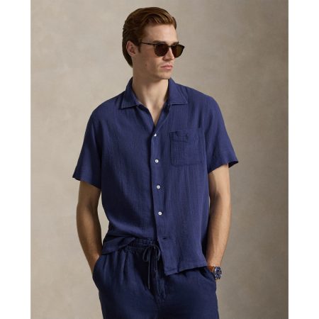 Polo Ralph Lauren Classic Fit Basket-Weave Camp Shirt