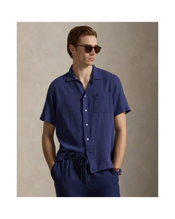 Polo Ralph Lauren Classic Fit Basket-Weave Camp Shirt