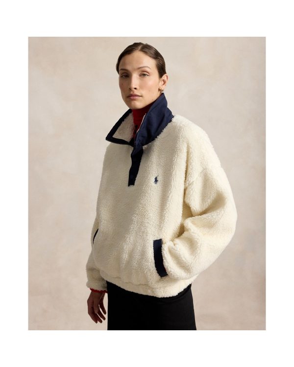 Ralph Lauren Polo Bear High Pile Fleece Funnelneck