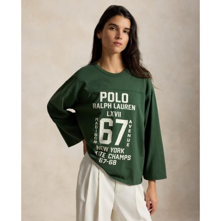 Ralph Lauren Graphic Logo Cotton Jersey Crewneck