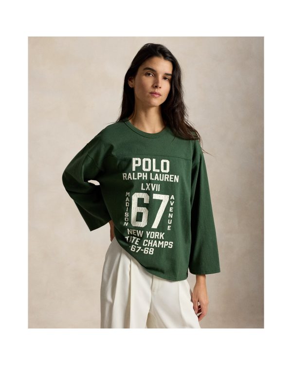 Ralph Lauren Graphic Logo Cotton Jersey Crewneck