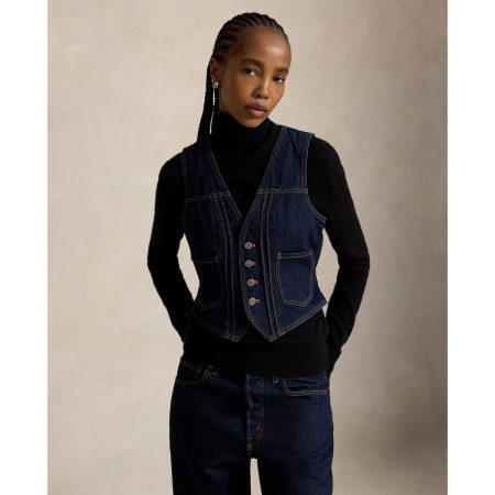Ralph Lauren Buttoned Denim Vest