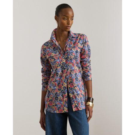 Ralph Lauren Classic Fit Floral Cotton Voile Shirt