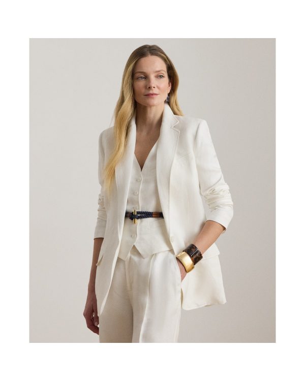 Ralph Lauren Linen-Blend Twill Blazer