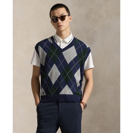 Polo Ralph Lauren Big Fit Performance Argyle Sweater Vest