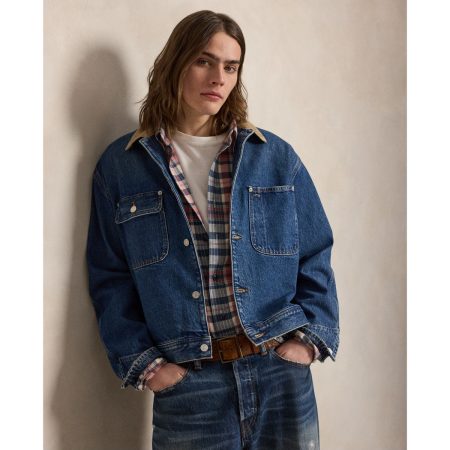 Polo Ralph Lauren Denim Corduroy-Collar Trucker Jacket