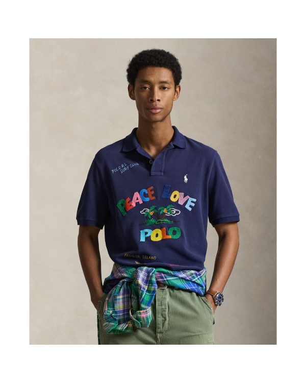 Polo Ralph Lauren Classic Fit Peace Love Polo Shirt