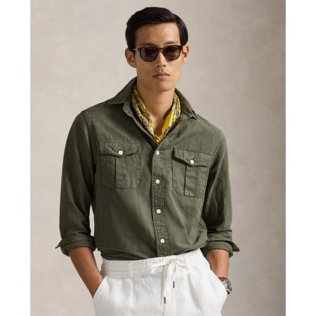 Polo Ralph Lauren Classic Fit Linen-Silk-Cotton Workshirt