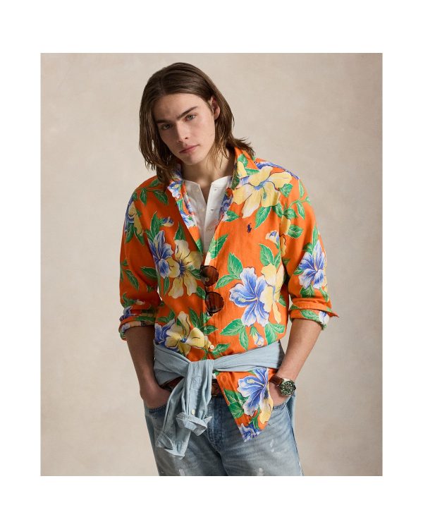 Polo Ralph Lauren Classic Fit Tropical Floral Linen Shirt