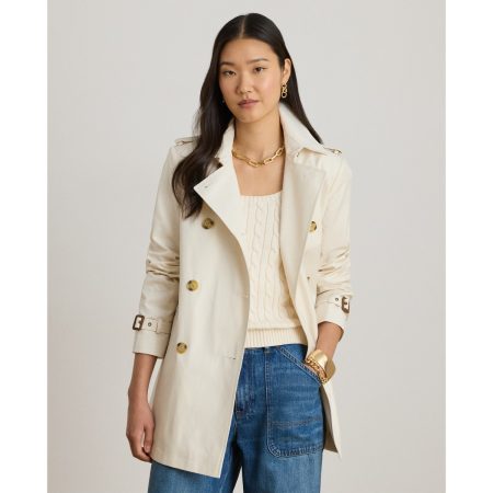 Ralph Lauren Double-Breasted Cotton-Blend Trench Coat