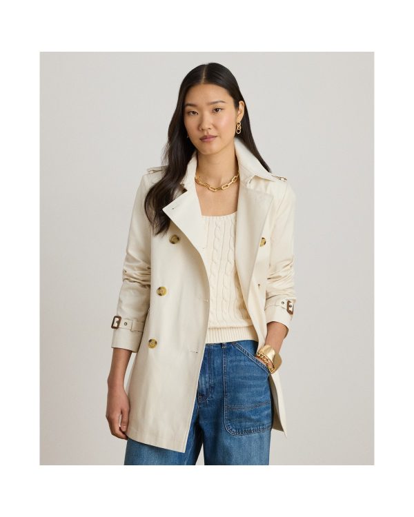 Ralph Lauren Double-Breasted Cotton-Blend Trench Coat