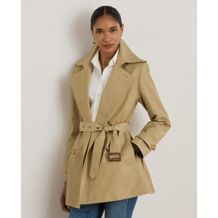Ralph Lauren Double-Breasted Cotton-Blend Trench Coat