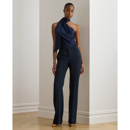Ralph Lauren Stretch Crepe Straight Pant