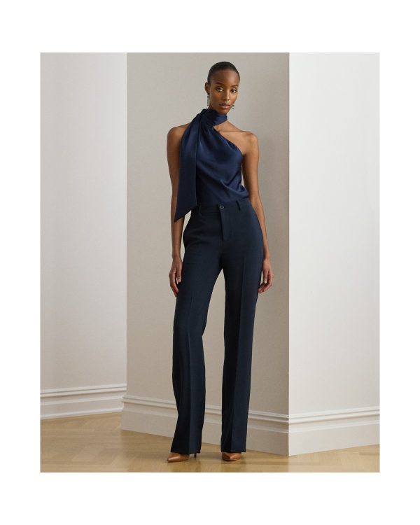 Ralph Lauren Stretch Crepe Straight Pant