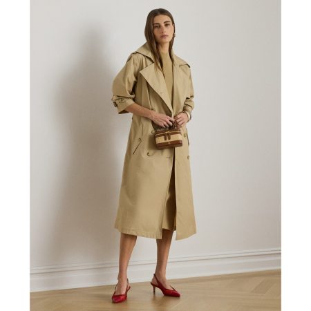 Ralph Lauren Double-Breasted Cotton Trench Coat