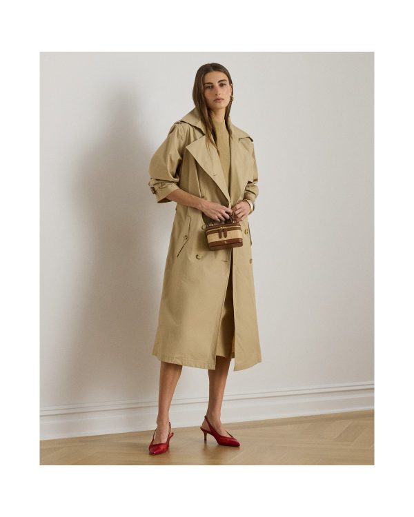 Ralph Lauren Double-Breasted Cotton Trench Coat