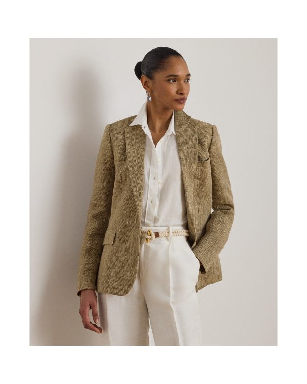 Ralph Lauren Linen Herringbone Blazer
