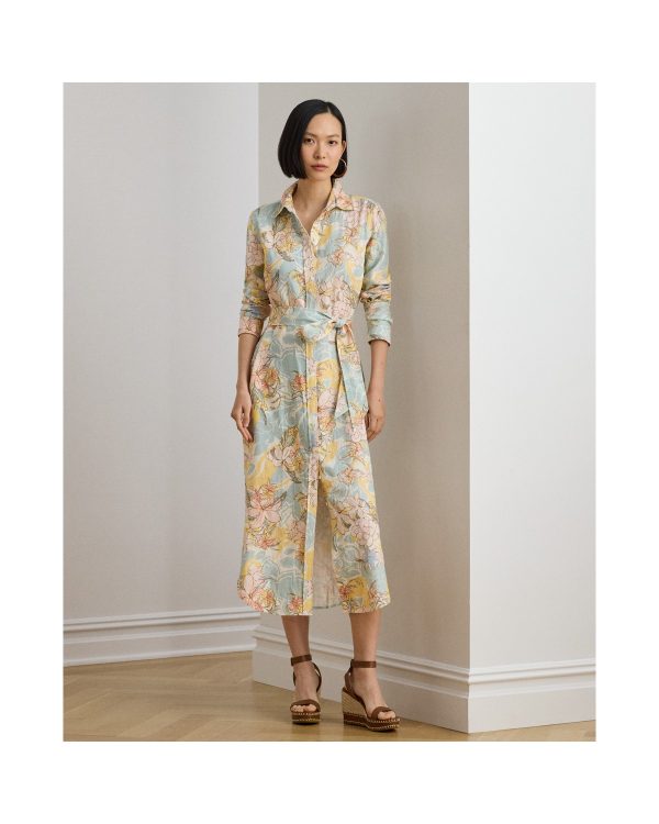 Ralph Lauren Floral Linen Shirtdress
