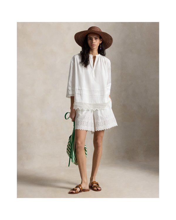 Ralph Lauren Cotton Eyelet Short