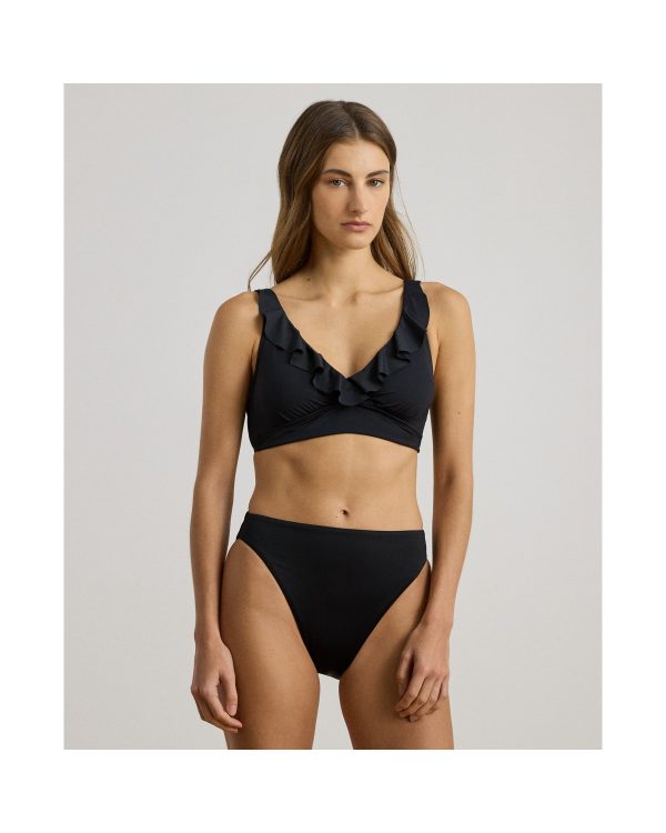Ralph Lauren Curved Mid-Rise Bikini Bottom