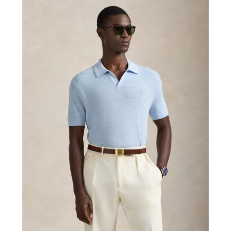 Polo Ralph Lauren Cotton Linen Polo Collar Sweater