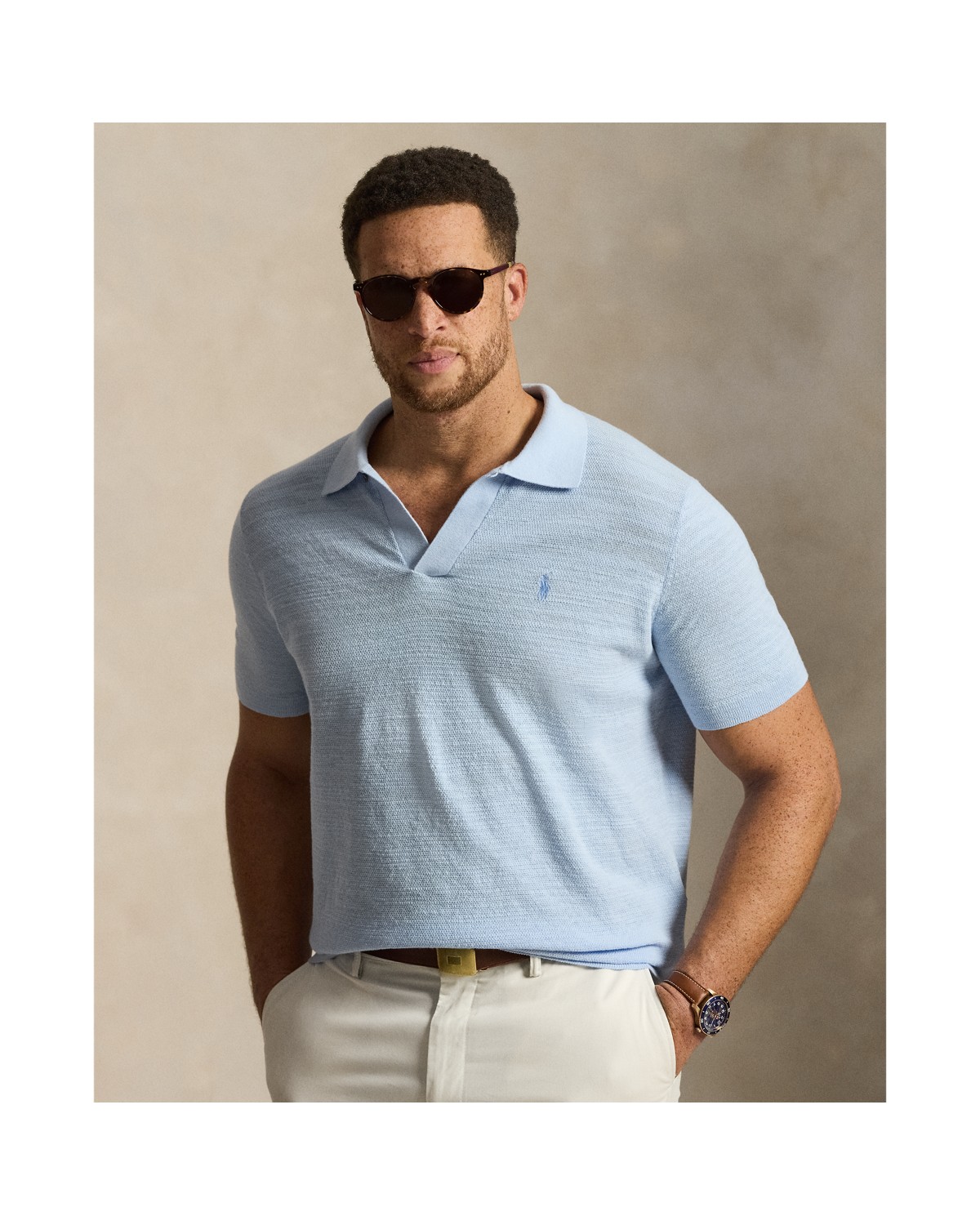 Polo Ralph Lauren Textured Cotton-Linen Sweater
