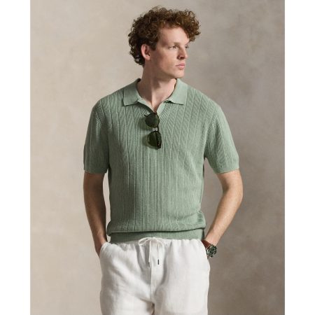 Polo Ralph Lauren Linen Johnny Collar Sweater