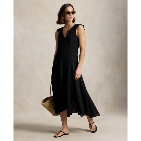 Ralph Lauren Eyelet Gauze Dress