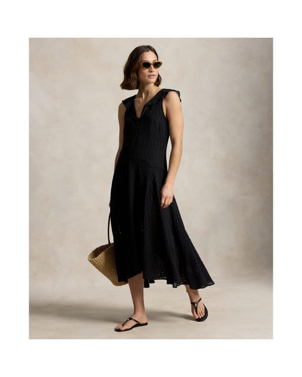 Ralph Lauren Eyelet Gauze Dress
