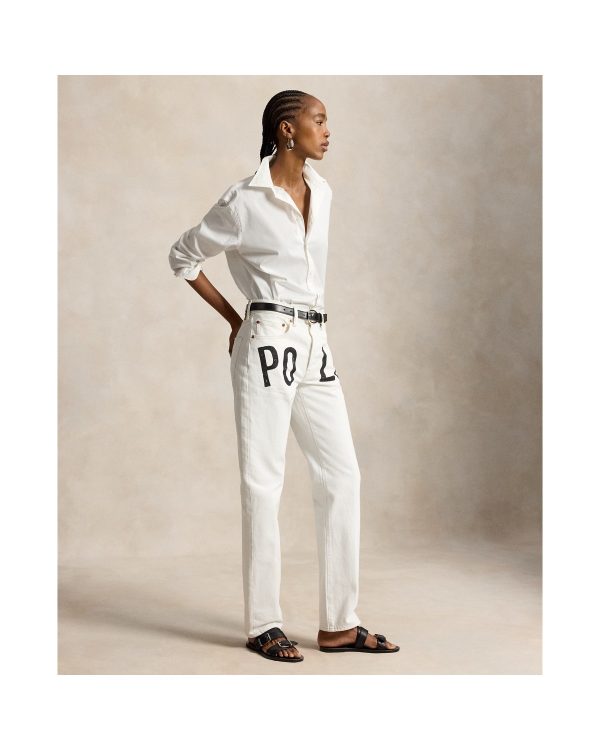 Ralph Lauren Logo Relaxed Straight Jean